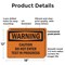 Signmission Caution Do Not Enter Test In Progress OSHA Warning Sign, Plastic, 18in W x 12in L, 2PK OS-2PACK-WS-P-1218-L-12007 - alternate 7